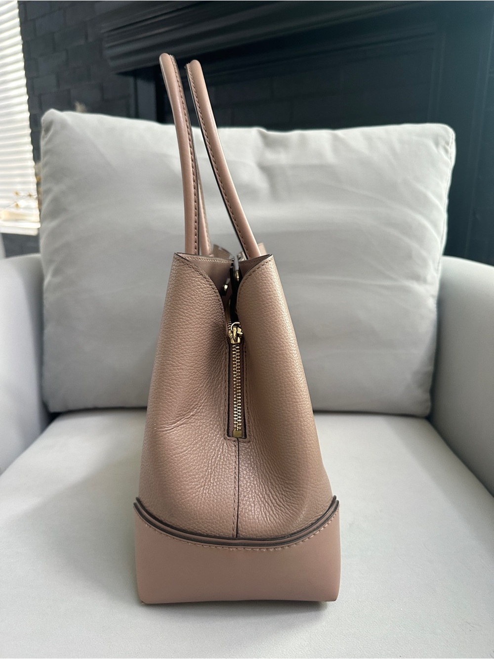 Michael Kors Blush Pink Leather Satchel - Picture 3 of 10